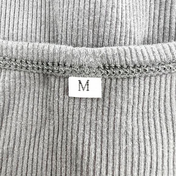 Urban Outfitters Gray Ribbed Long Sleeve M - Picture 4 of 5